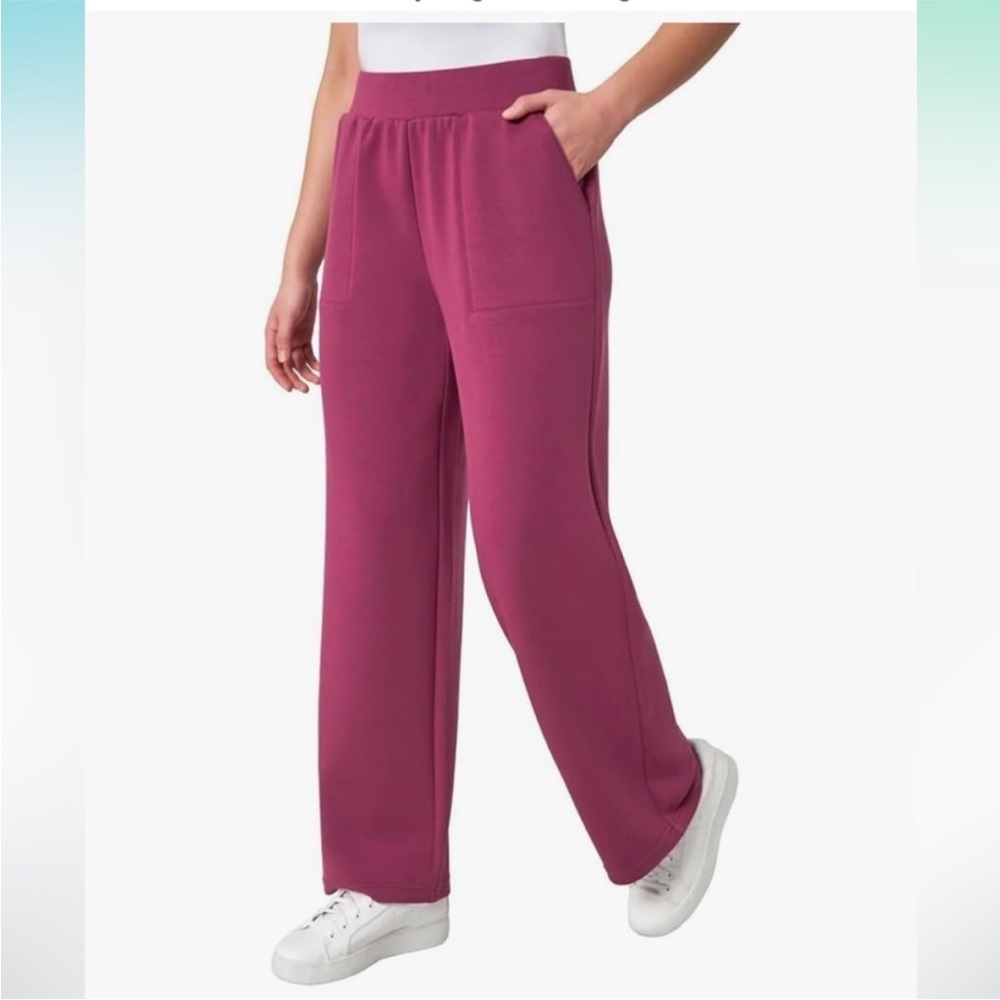 Mondetta Women's Fuchsia Wide leg Pants - Picture 4 of 7